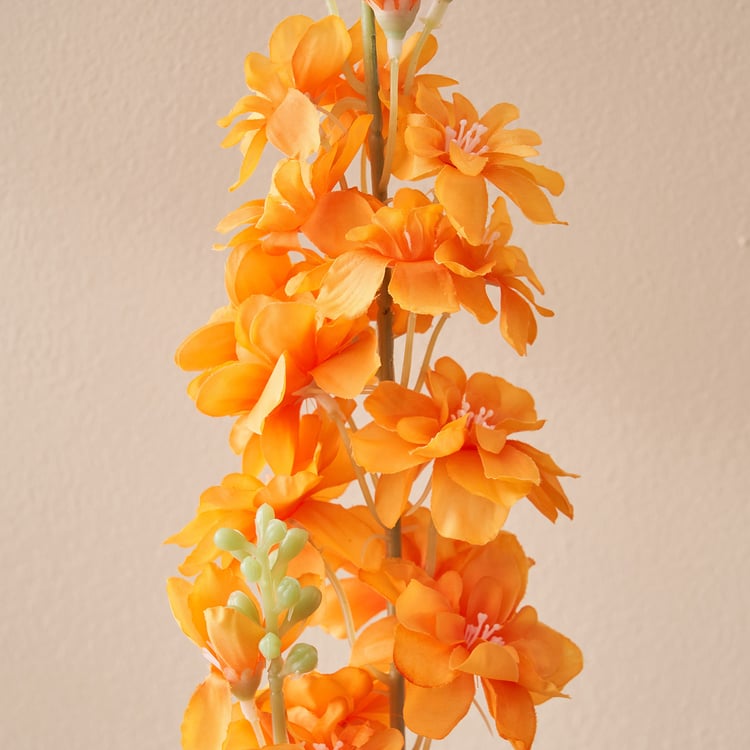 Festoon Ochre Artificial Delphinium Flower Stick - 82cm