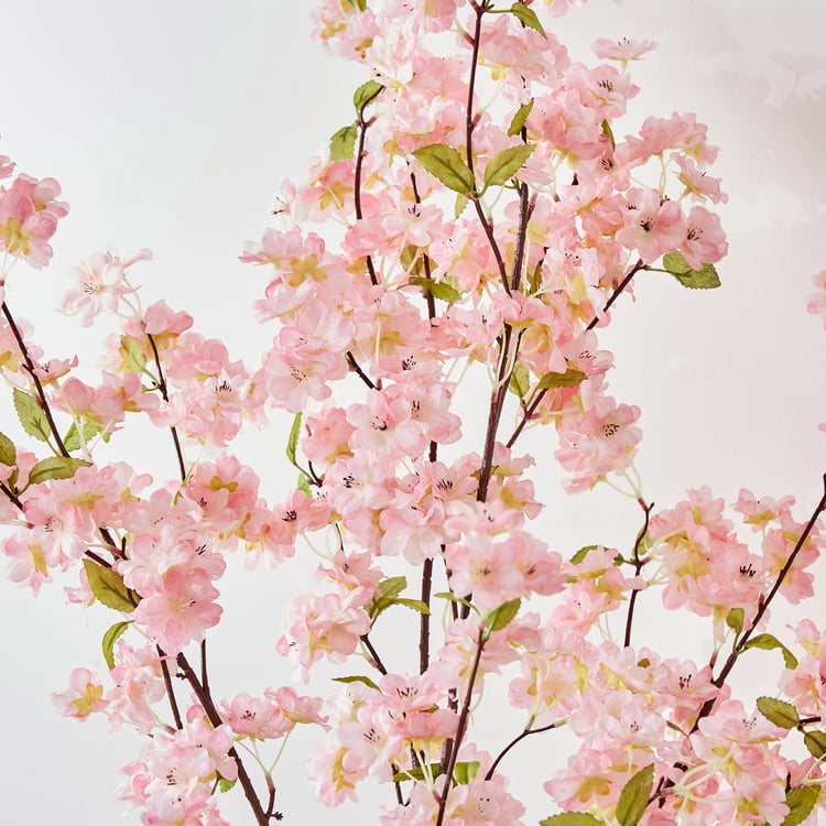 Gardenia Prunus Artificial Peach Blossom Tree in Pot