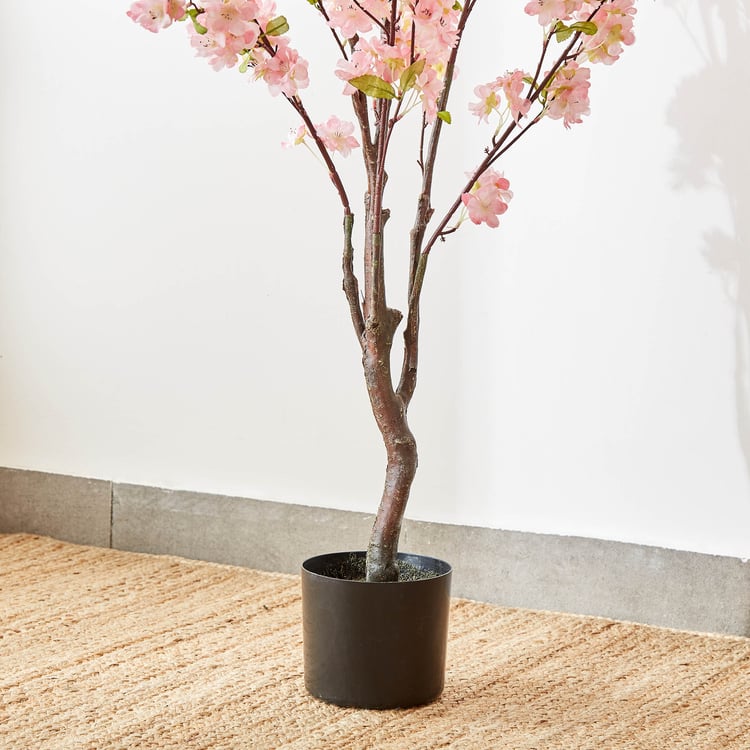 Gardenia Prunus Artificial Peach Blossom Tree in Pot