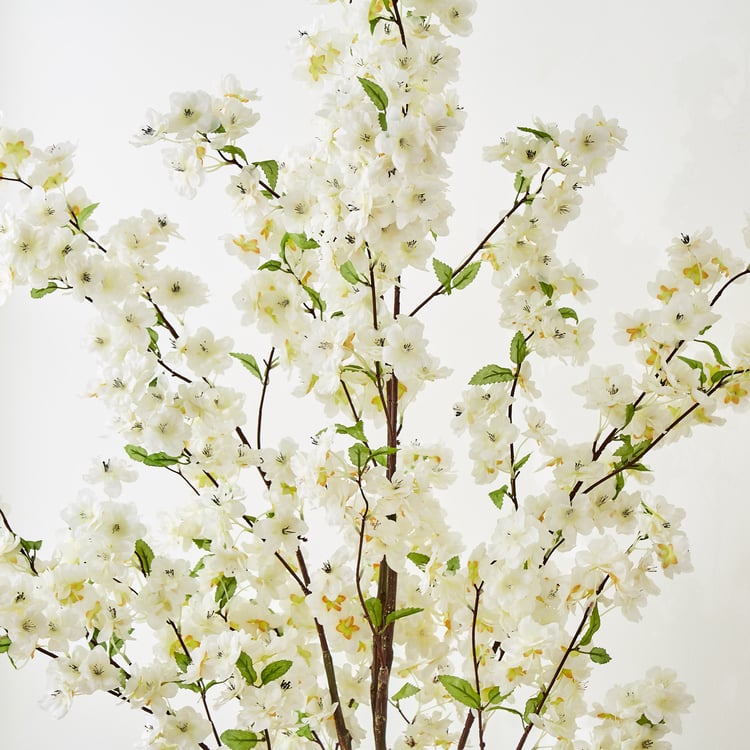 Gardenia Prunus Artificial Peach Blossom Tree in Pot