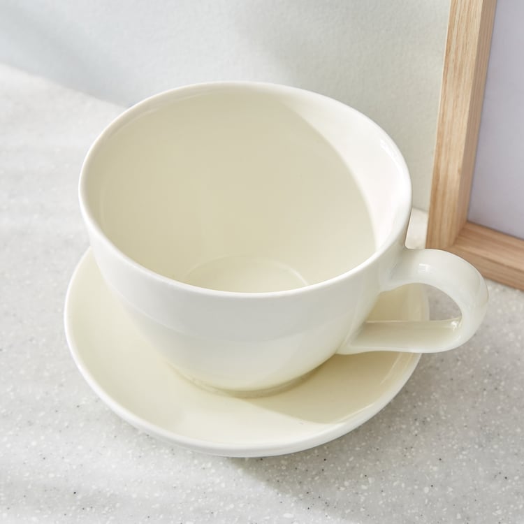 Gloria Chalice Ceramic Cup and Saucer Planter