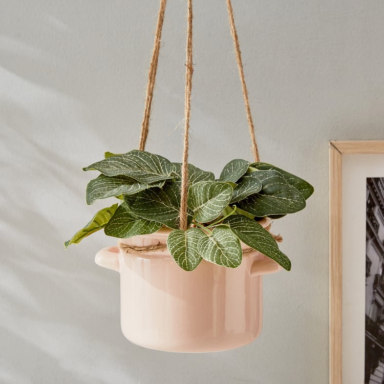 Gloria Swing Ceramic Hanging Planter