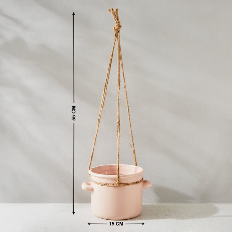 Gloria Swing Ceramic Hanging Planter