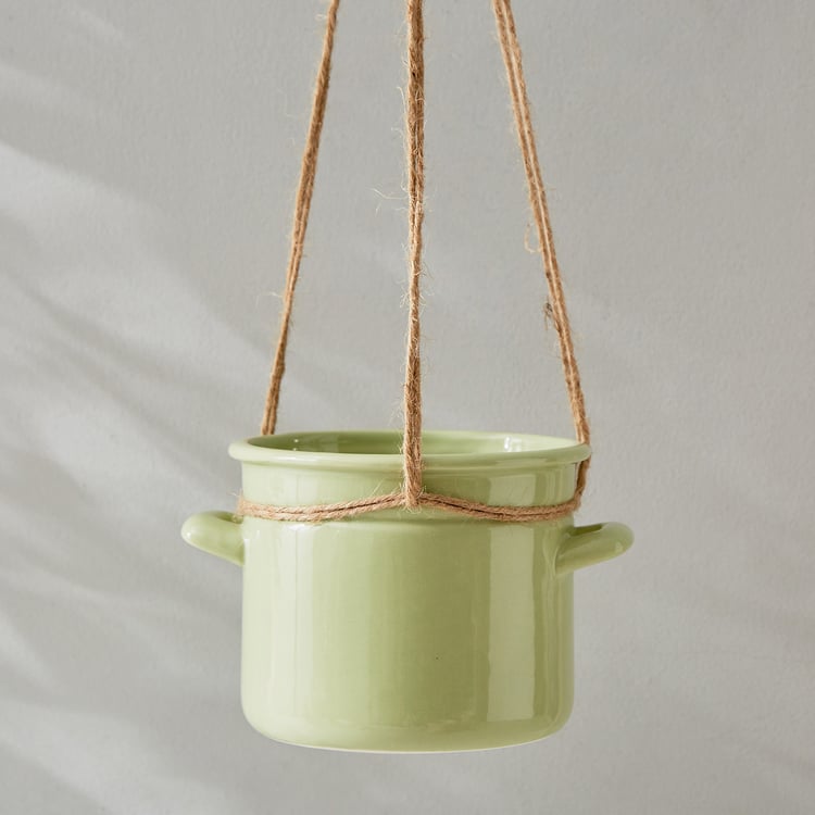 Gloria Swing Ceramic Hanging Planter