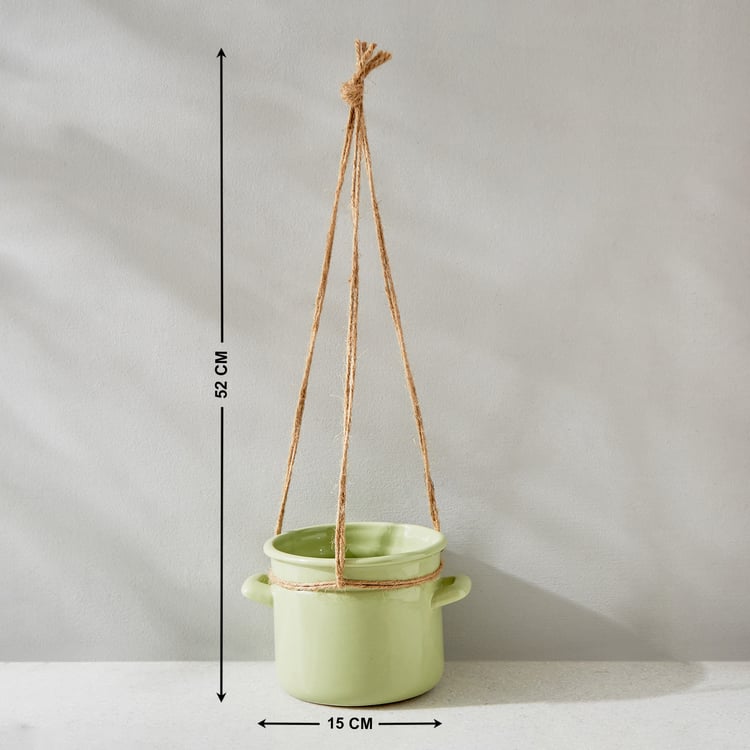 Gloria Swing Ceramic Hanging Planter