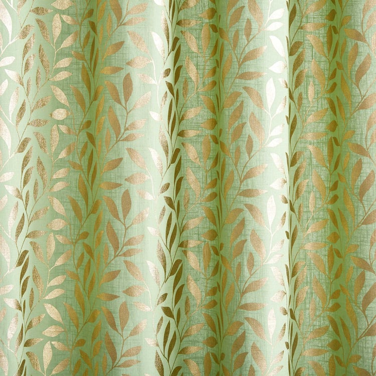 Anderson Porcini Set of 2 Foil Print Light Filtering Door Curtains