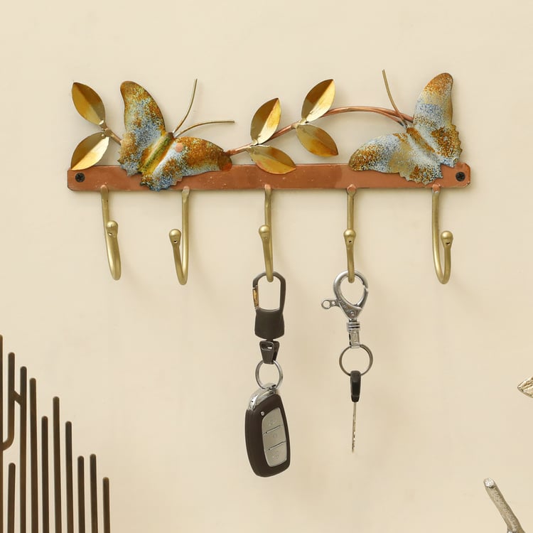 VEDAS Butterfly Metal Wall Hook