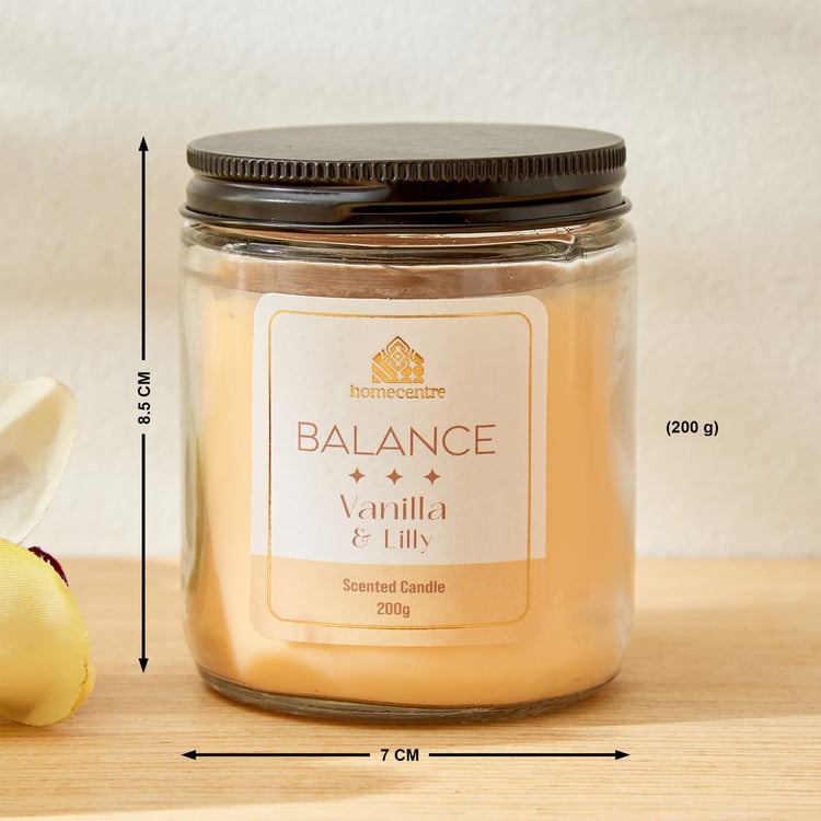 Adora Balance Vanilla and Lilly Scented Jar Candle