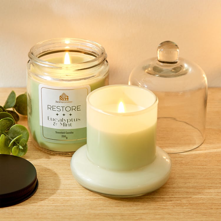 Adora Restore Eucalyptus and Mint Scented Jar Candle
