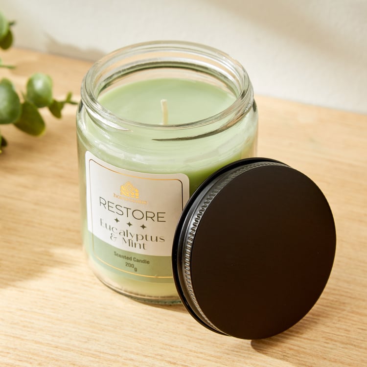 Adora Restore Eucalyptus and Mint Scented Jar Candle