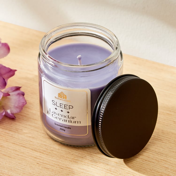 Adora Sleep Lavender and Geranium Scented Jar Candle