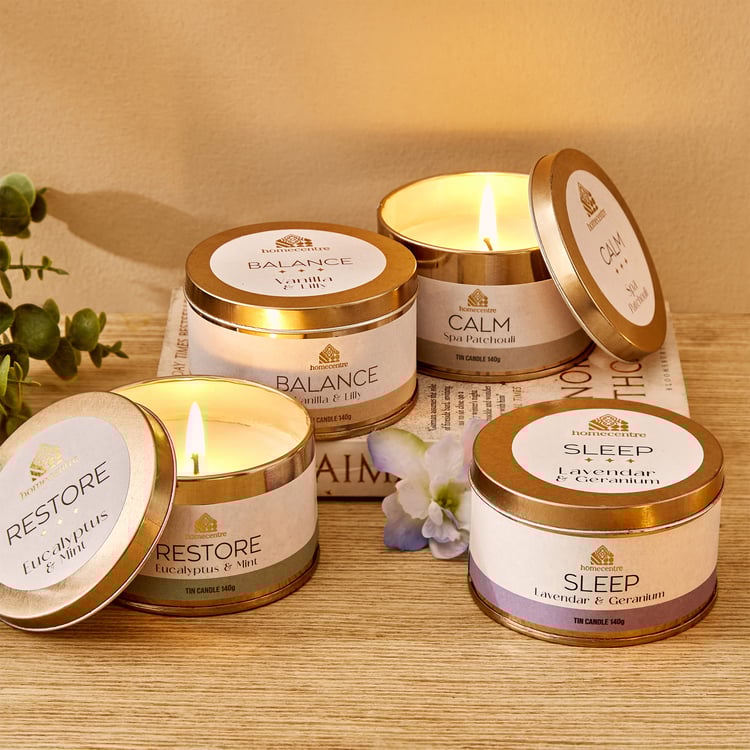 Adora Spa Balance Vanilla and Lily Scented Tin Candle