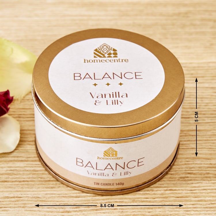 Adora Spa Balance Vanilla and Lily Scented Tin Candle