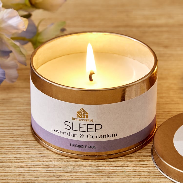 Adora Spa Sleep Lavender and Geranium Scented Tin Candle