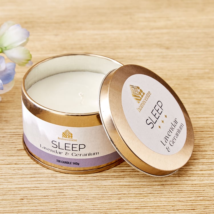 Adora Spa Sleep Lavender and Geranium Scented Tin Candle