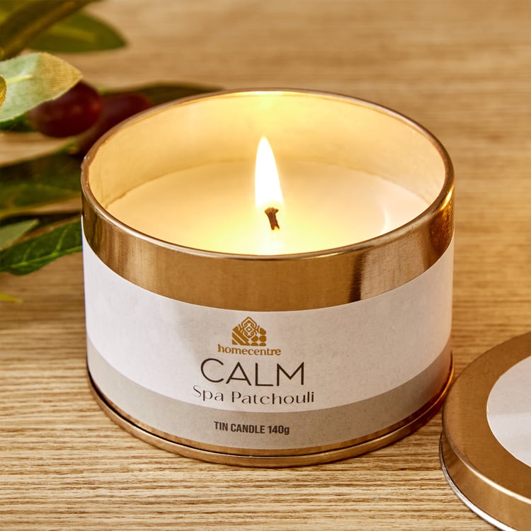 Adora Spa Calm Patchouli Scented Tin Candle