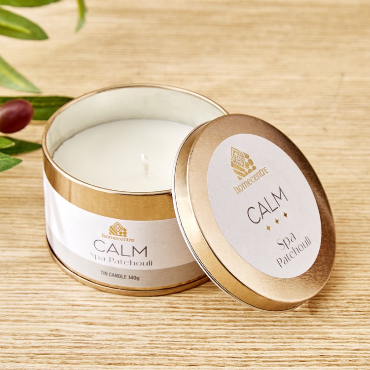 Adora Spa Calm Patchouli Scented Tin Candle