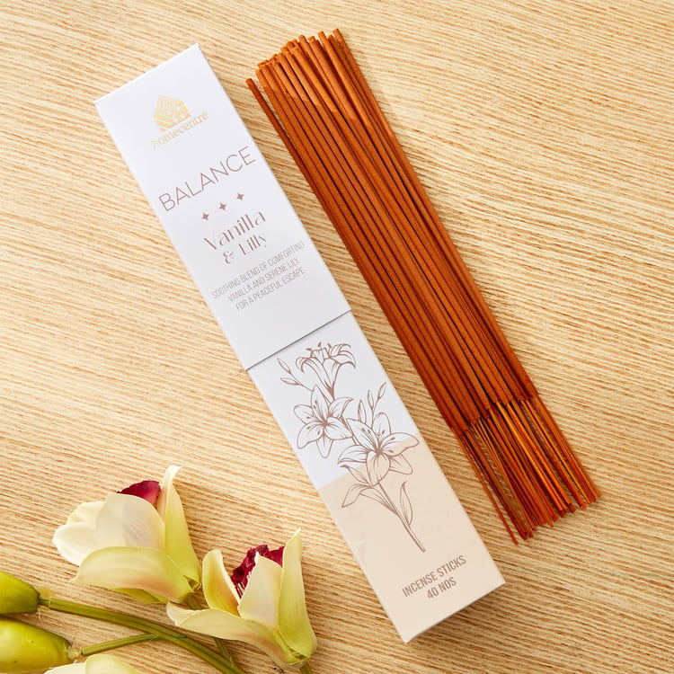 Adora Balance Set of 40 Vanilla and Lilly Incense Sticks