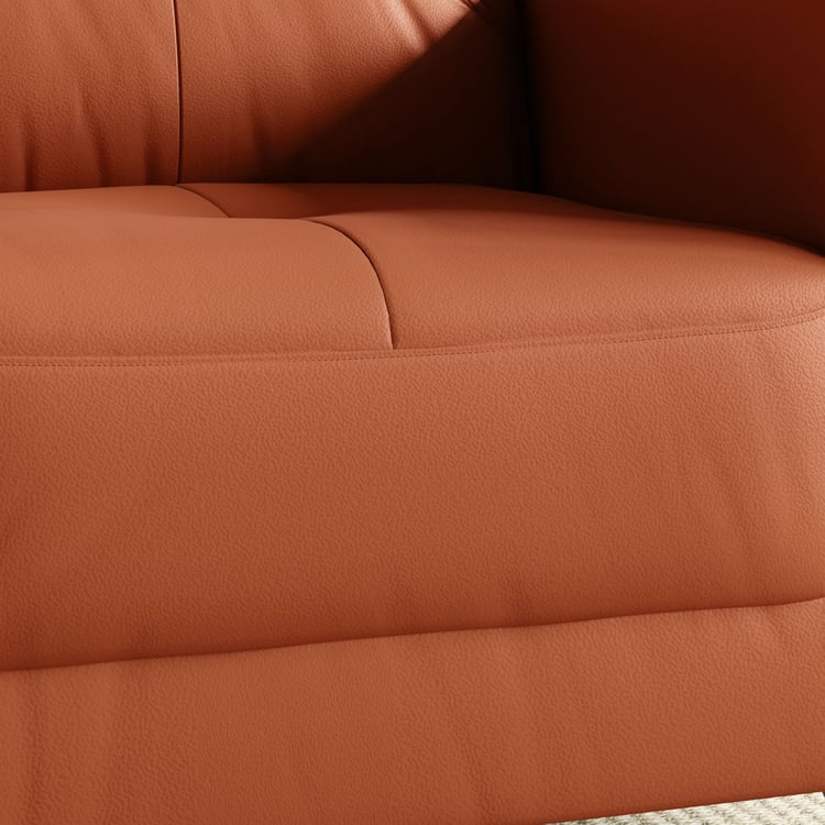 Walter Half Leather 1-Seater Sofa - Customized Furniture