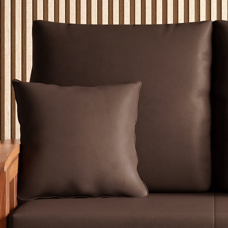 Abby Faux Leather 2-Seater Sofa with Cushions - Customized Furniture