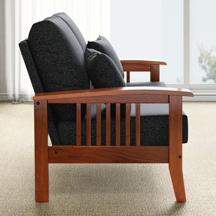Abby Fabric 2-Seater Sofa with Cushions - Customized Furniture