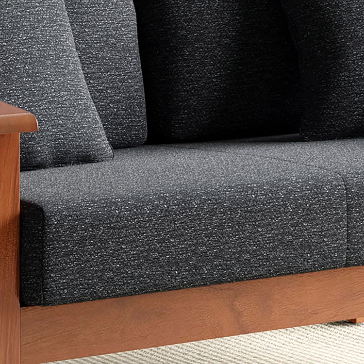 Abby Fabric 2-Seater Sofa with Cushions - Customized Furniture