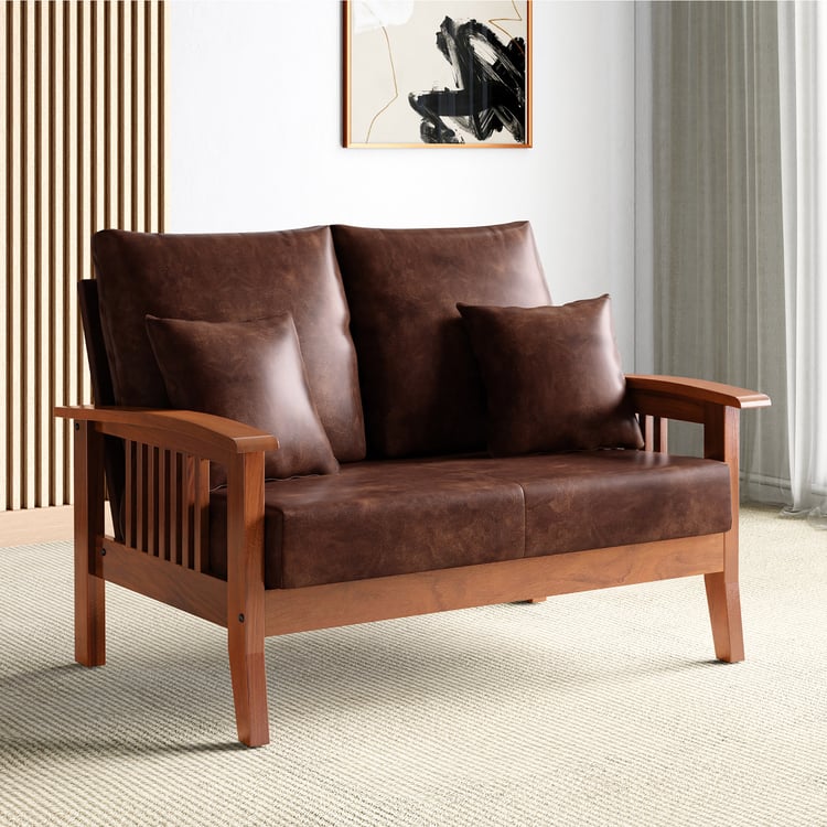 Abby Nappa 2-Seater Sofa with Cushions - Customized Furniture