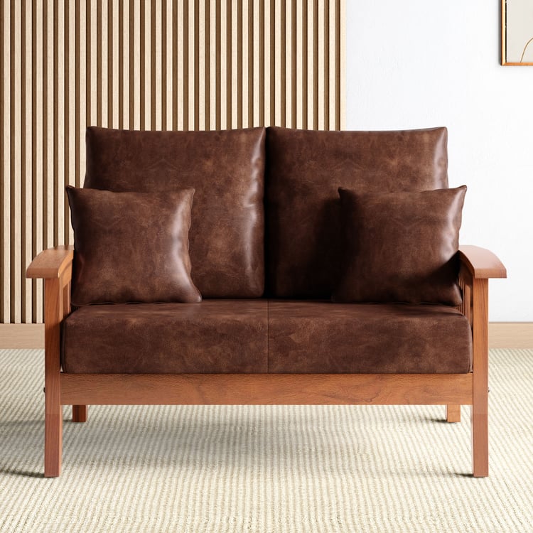 Abby Nappa 2-Seater Sofa with Cushions - Customized Furniture