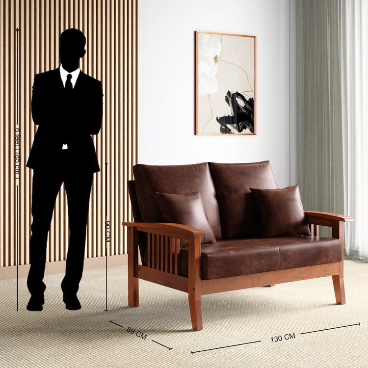 Abby Nappa 2-Seater Sofa with Cushions - Customized Furniture