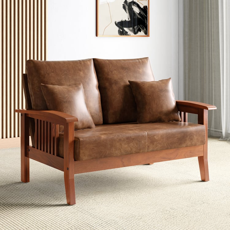Abby Nappa 2-Seater Sofa with Cushions - Customized Furniture