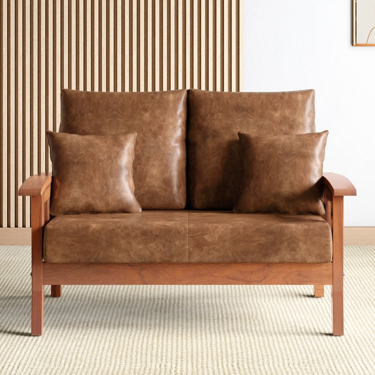 Abby Nappa 2-Seater Sofa with Cushions - Customized Furniture