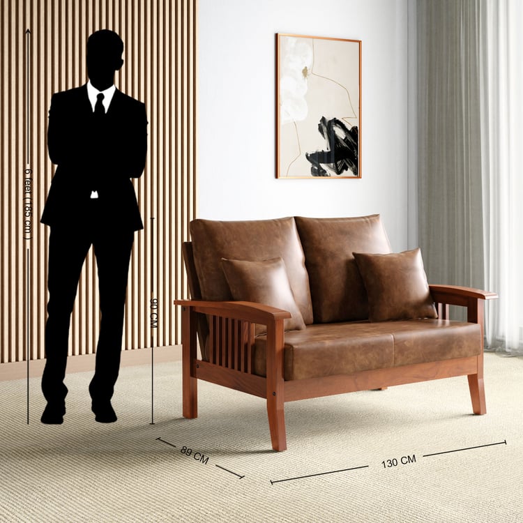 Abby Nappa 2-Seater Sofa with Cushions - Customized Furniture
