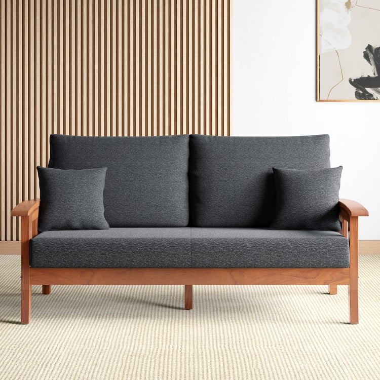 Abby Fabric 3-Seater Sofa with Cushions - Customized Furniture