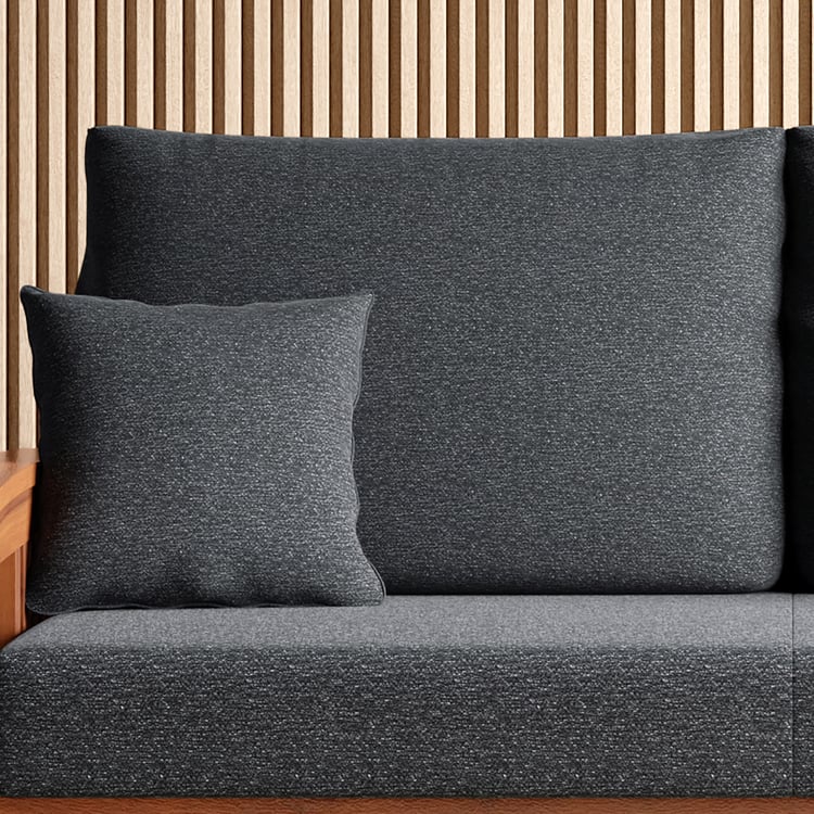 Abby Fabric 3-Seater Sofa with Cushions - Customized Furniture