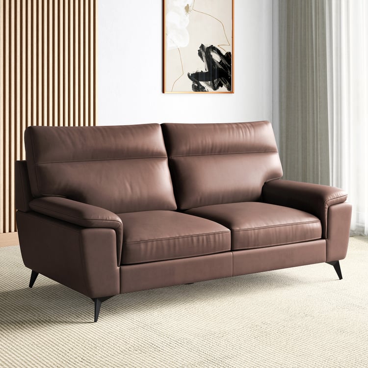 Aprilla NXT Half Leather 3-Seater Sofa - Customized Furniture