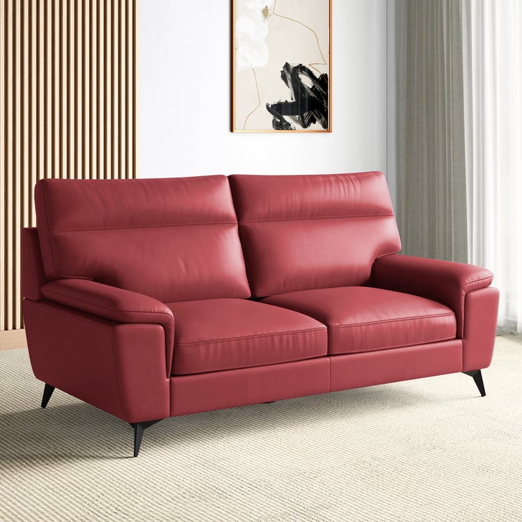 Aprilla NXT Half Leather 3-Seater Sofa - Customized Furniture