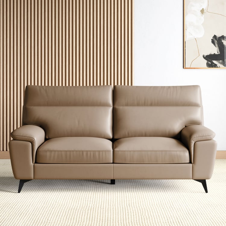 Aprilla NXT Half Leather 3-Seater Sofa - Customized Furniture