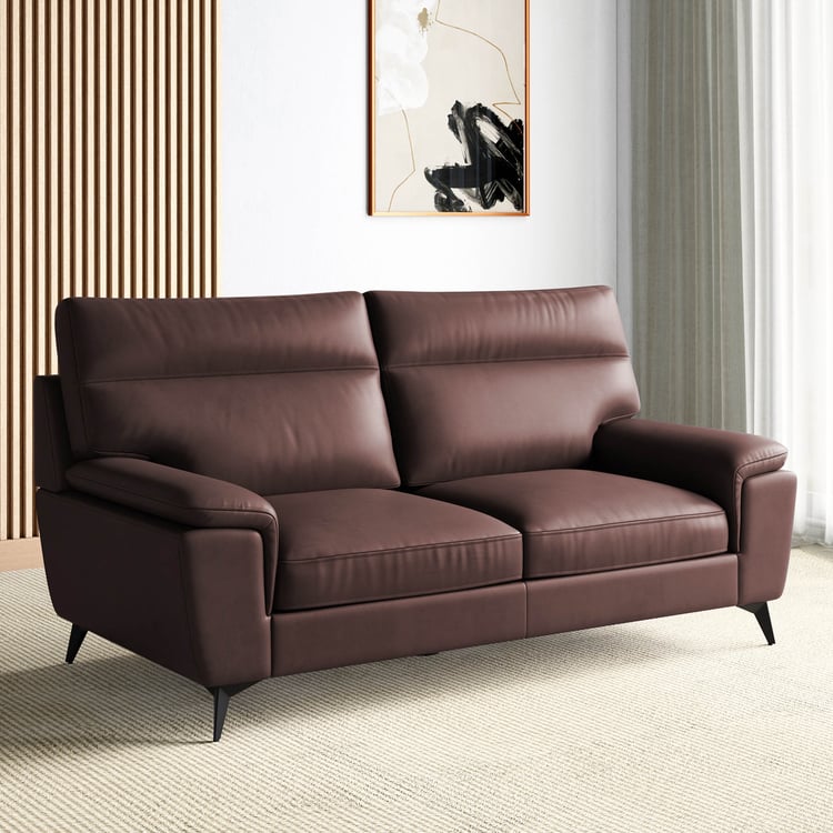 Aprilla NXT Half Leather 3-Seater Sofa - Customized Furniture