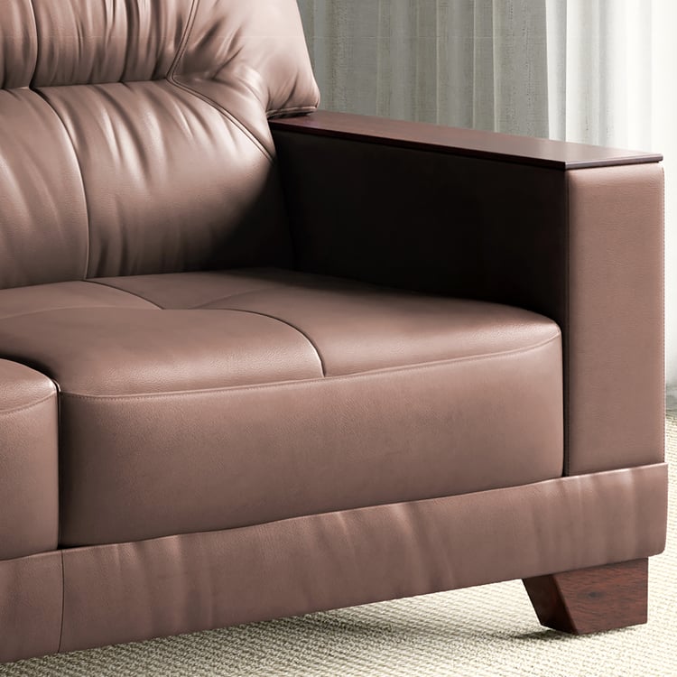 Walter Half Leather 3-Seater Sofa - Customized Furniture