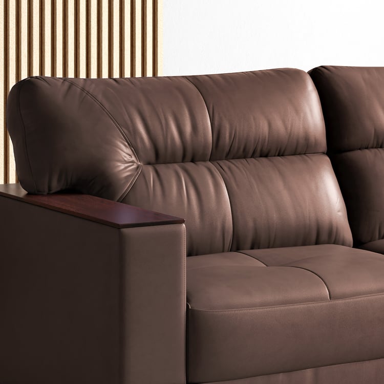 Walter Half Leather 3-Seater Sofa - Customized Furniture