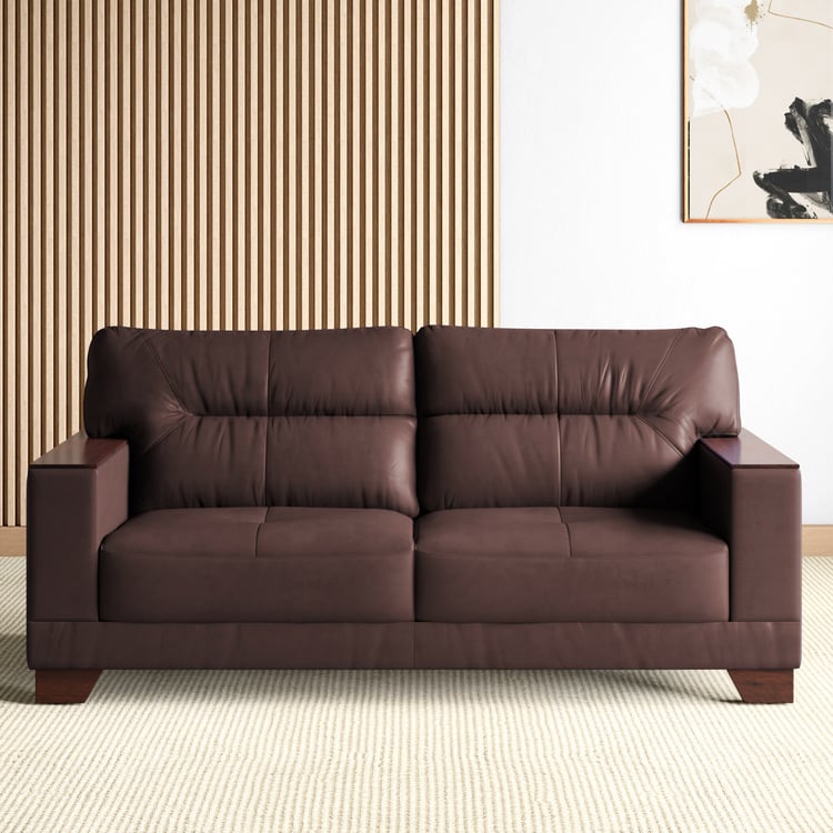 Walter Half Leather 3-Seater Sofa - Customized Furniture