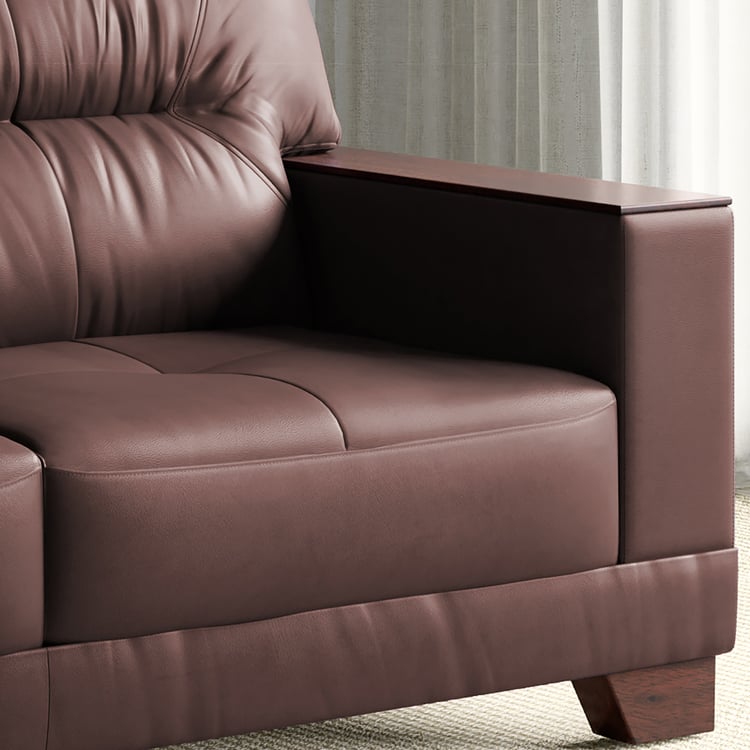 Walter Half Leather 3-Seater Sofa - Customized Furniture