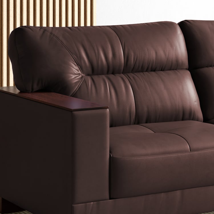 Walter Half Leather 3-Seater Sofa - Customized Furniture