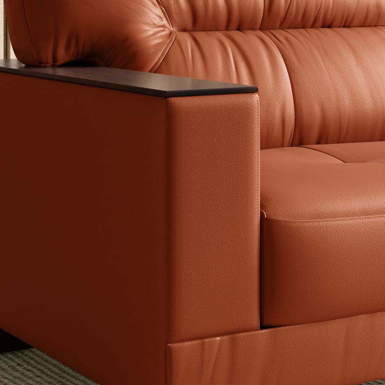 Walter Half Leather 3-Seater Sofa - Customized Furniture