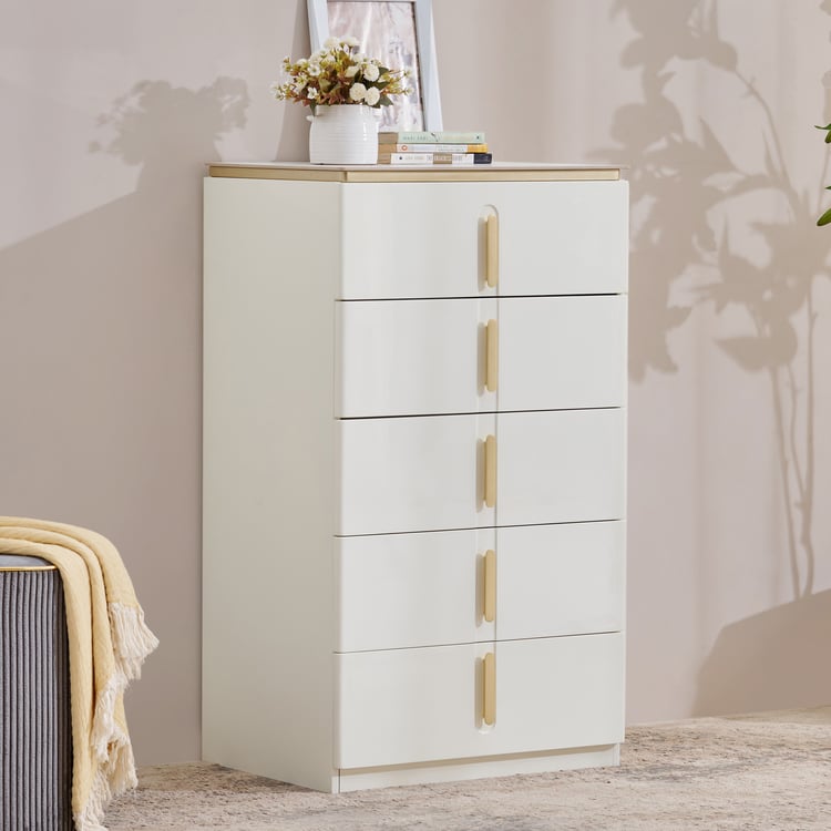 Senorita Chest of 5 Drawers - Cream