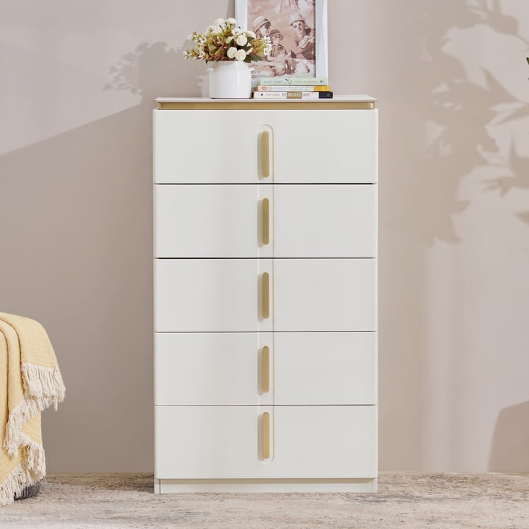 Senorita Chest of 5 Drawers - Cream