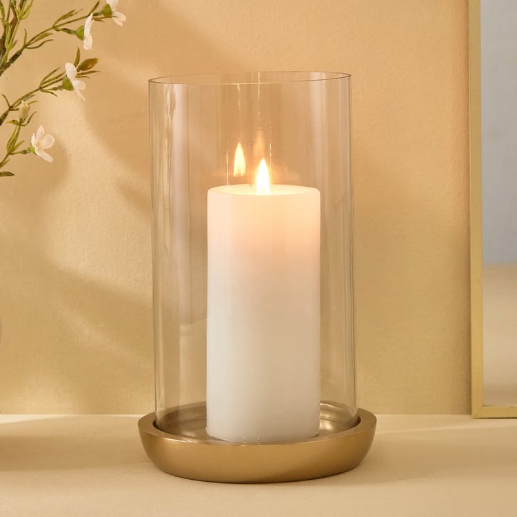 Blanco Blake Glass Hurricane Candle Holder