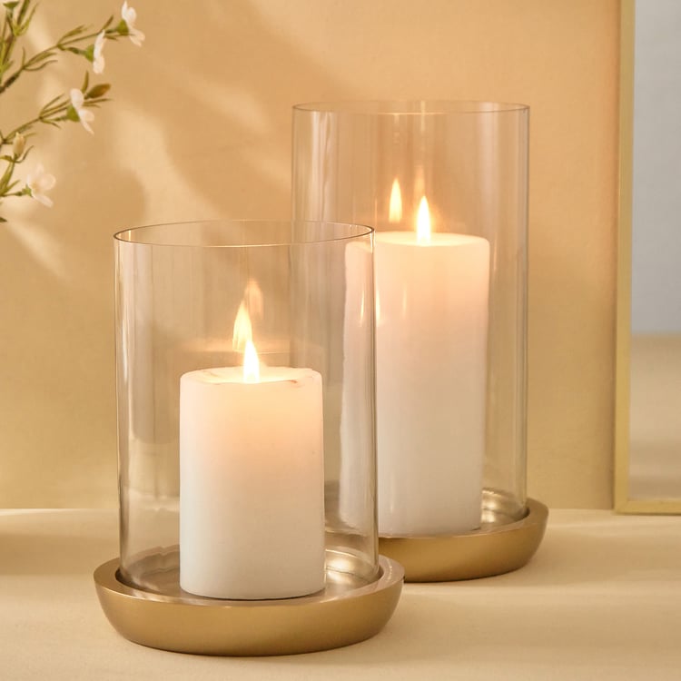 Blanco Blake Glass Hurricane Candle Holder