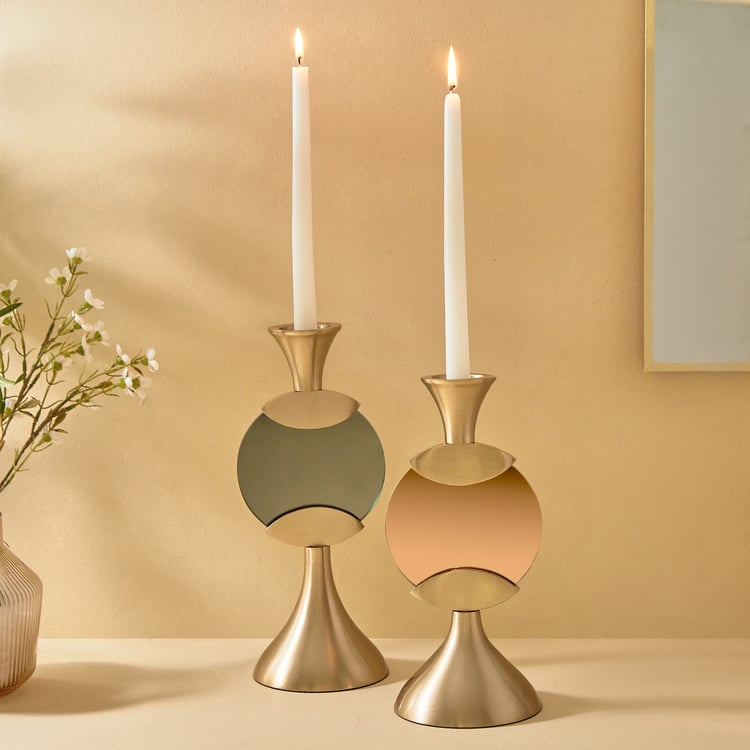 Blanco Blake Metal Tappered Candle Holder