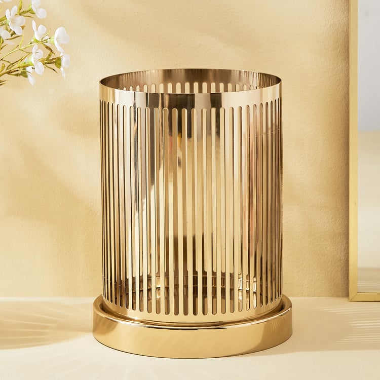 Blanco Blake Metal Hurricane Candle Holder